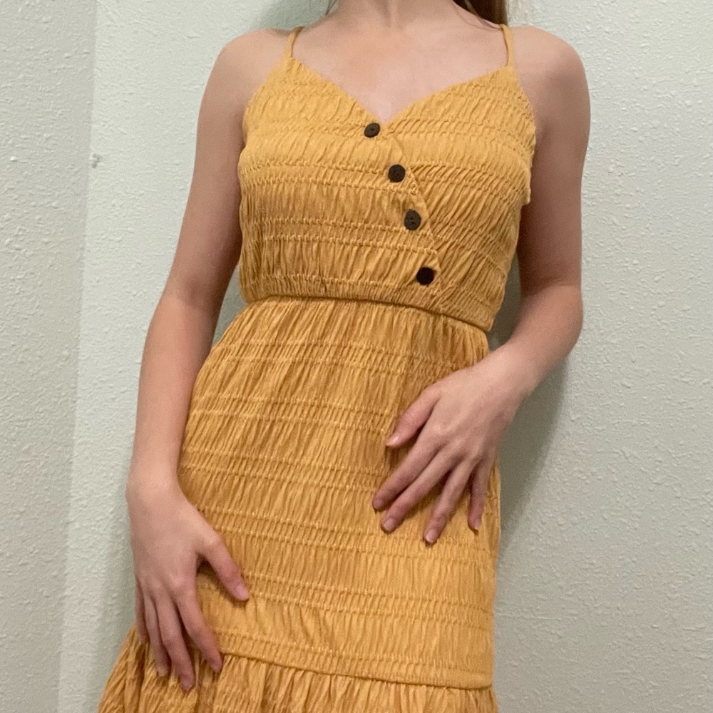 yellow city studio mini dress